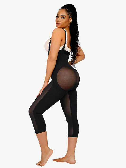 Latex Firm Fupa Compressor (Long legs) Black image 1