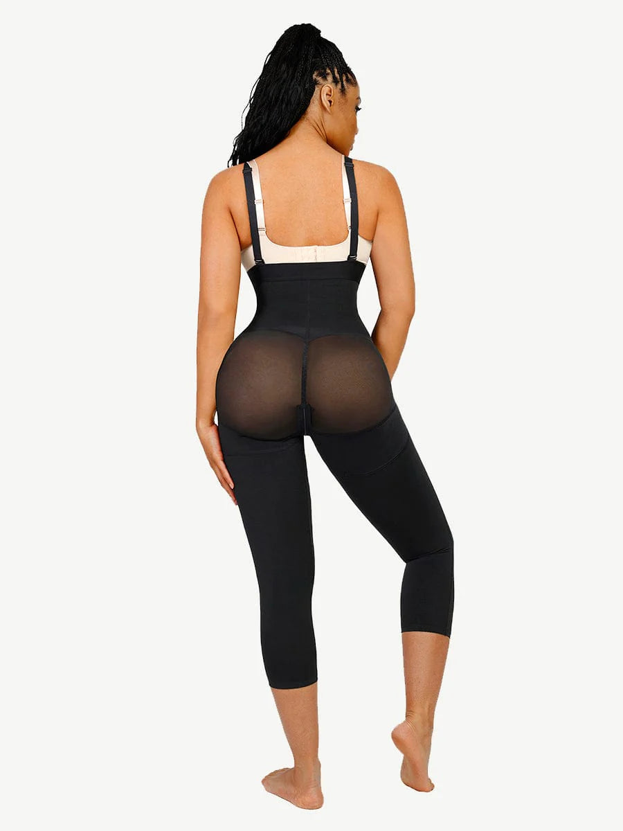 Latex Firm Fupa Compressor (Long legs) Black image 2