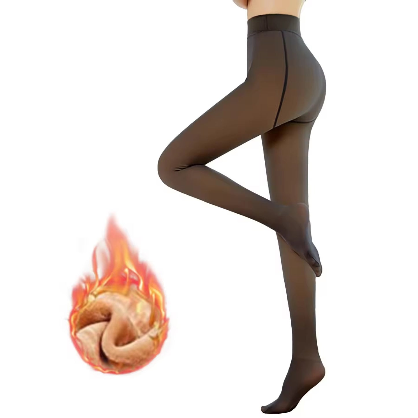Fleece lined thick winter stockings image 5