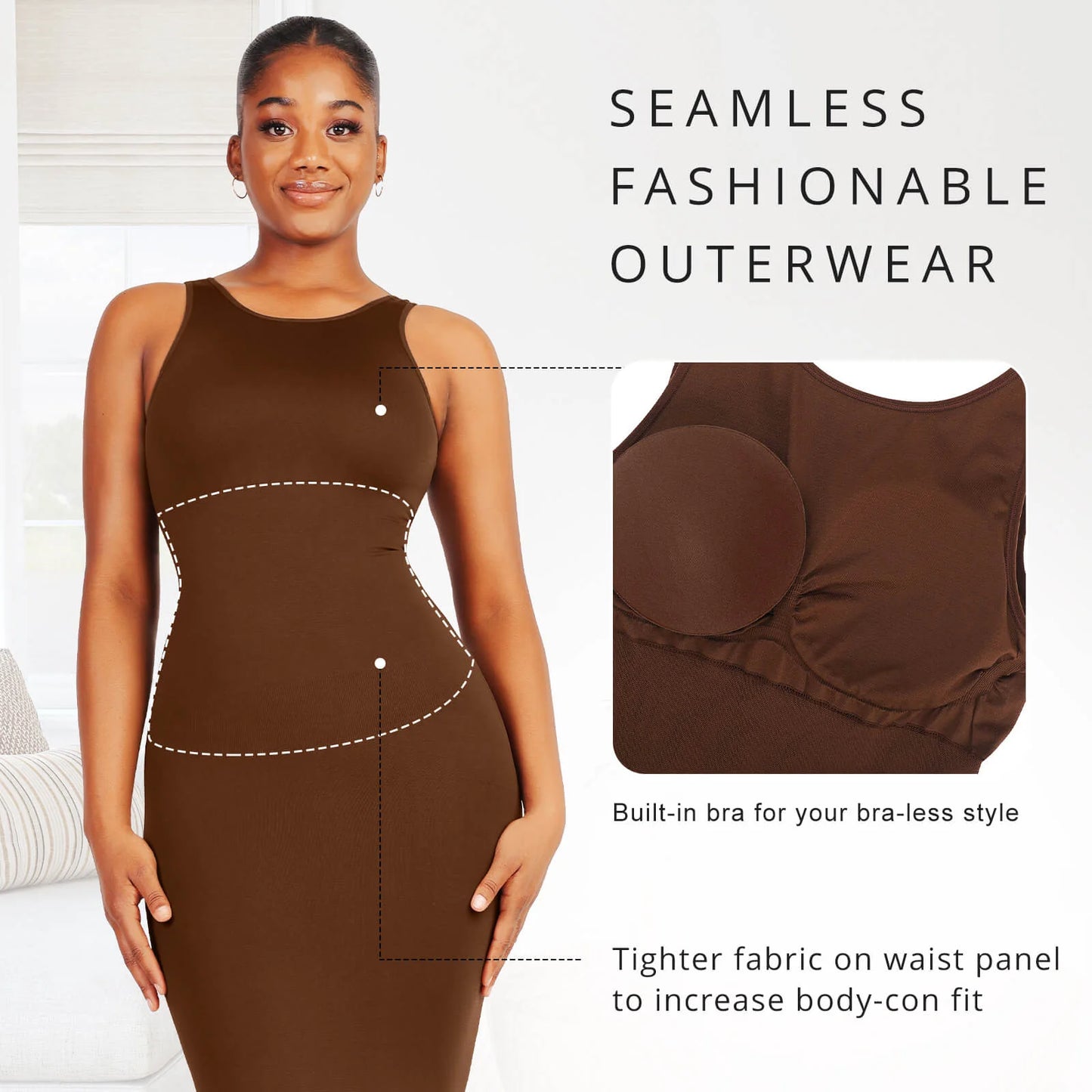 Seamless Shaper Dress (Light Support ) image 5