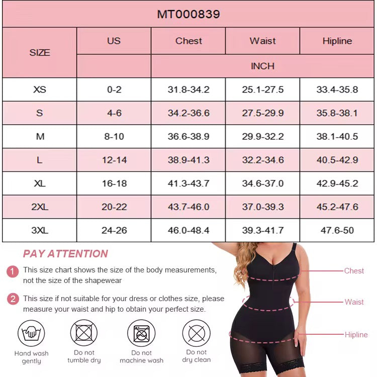 Full bodysuit shapewear (Stage 1 compression)