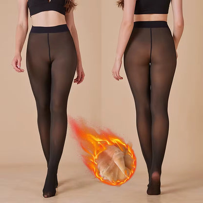 Fleece lined thick winter stockings  image 1