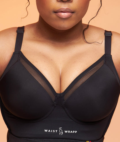 Upgraded back fat bra