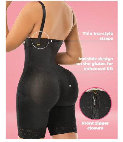 Atrevida Invisible Half Leg strapless faja (Firm Compression)