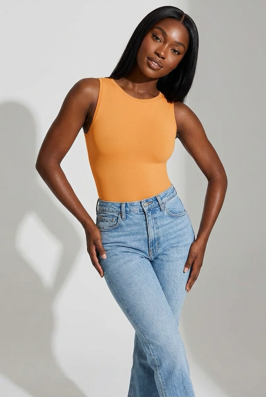 TWO-SNAP
CROTCH SEAMLESS BODYSUIT